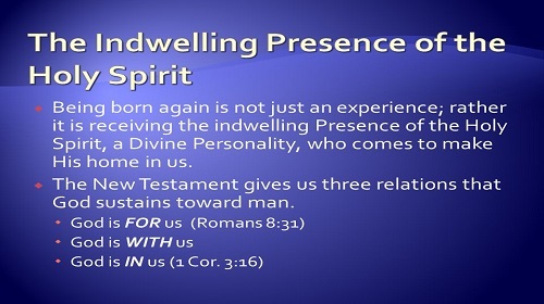 The Indwelling Presence of the Holy Spirit